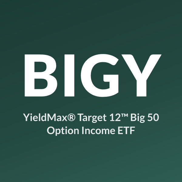BIGY ETF logo and ticker symbol, YieldMax® Target 12™ Big 50 Option Income ETF