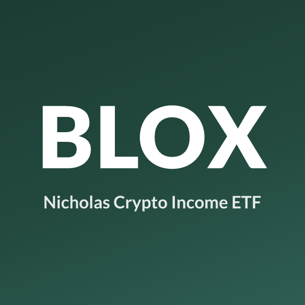 BLOX ETF ticker symbol, Nicholas Crypto Income ETF