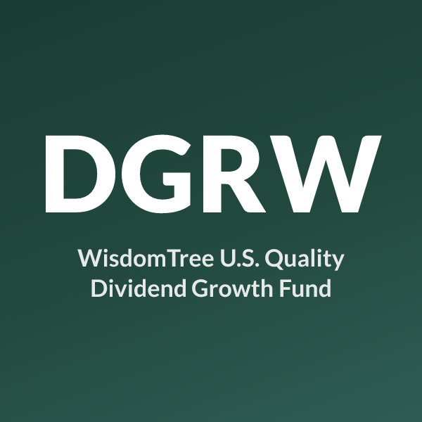 DGRW ETF ticker symbol, WisdomTree U.S. Quality Dividend Growth Fund