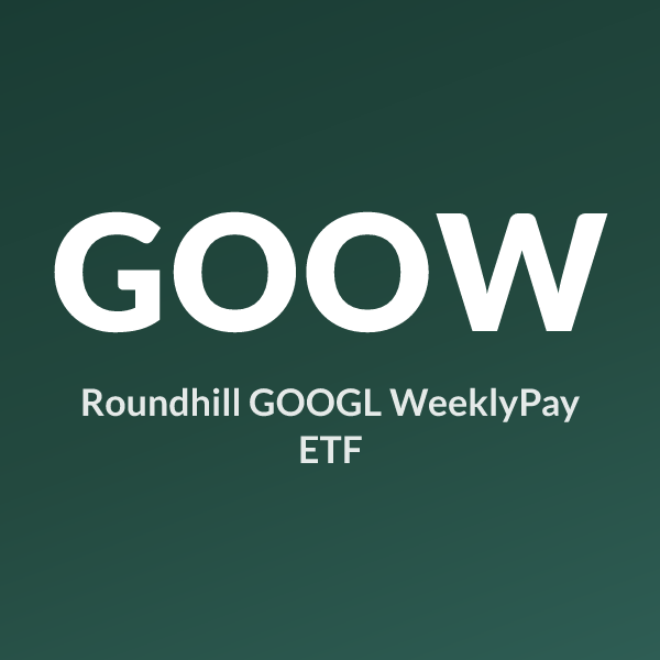 GOOW ETF ticker symbol, Roundhill GOOGL WeeklyPay ETF