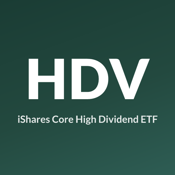 HDV ETF ticker symbol, iShares Core High Dividend ETF