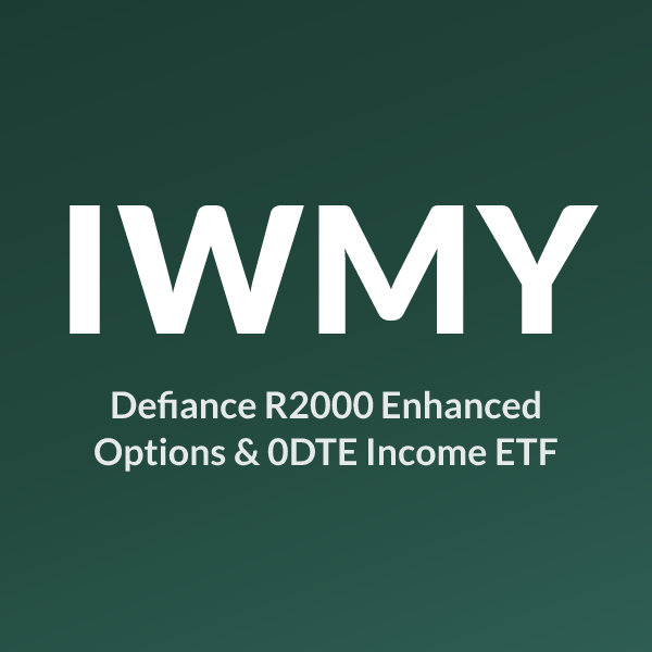 IWMY ETF ticker symbol, Defiance R2000 Enhanced Options & 0DTE Income ETF