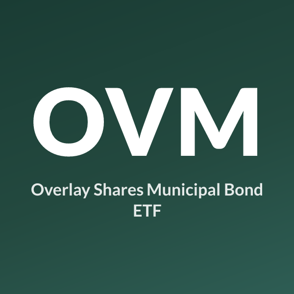 OVM ETF logo and ticker symbol, Overlay Shares Municipal Bond ETF