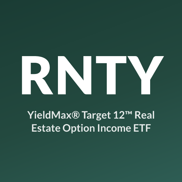 RNTY ETF logo and ticker symbol, YieldMax® Target 12™ Real Estate Option Income ETF