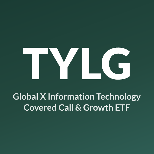 TYLG ETF ticker symbol, Global X Information Technology Covered Call & Growth ETF