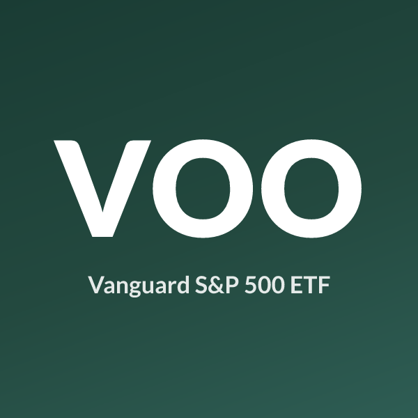 VOO ETF ticker symbol, Vanguard S&P 500 ETF